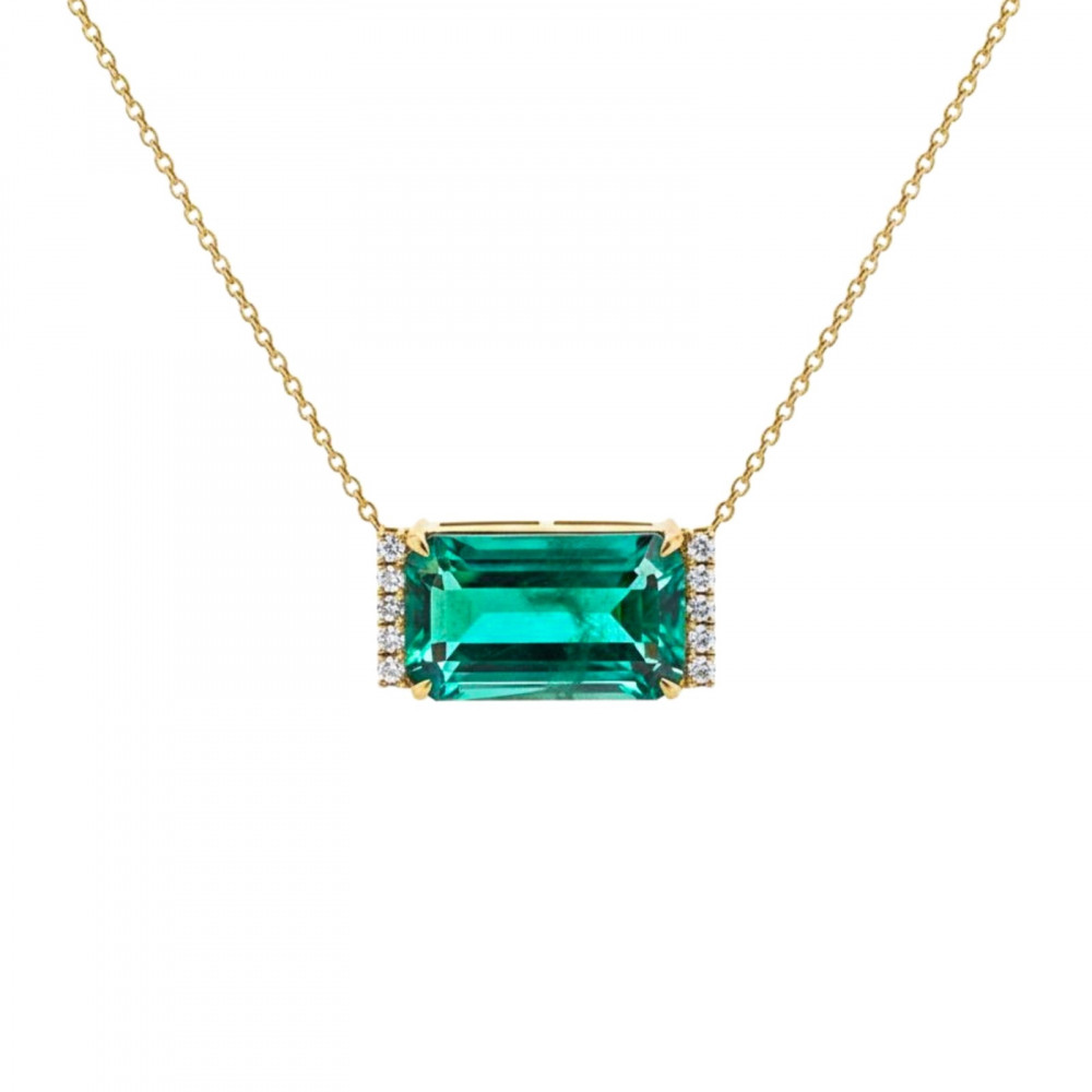 Image of Emerald Prism Necklace