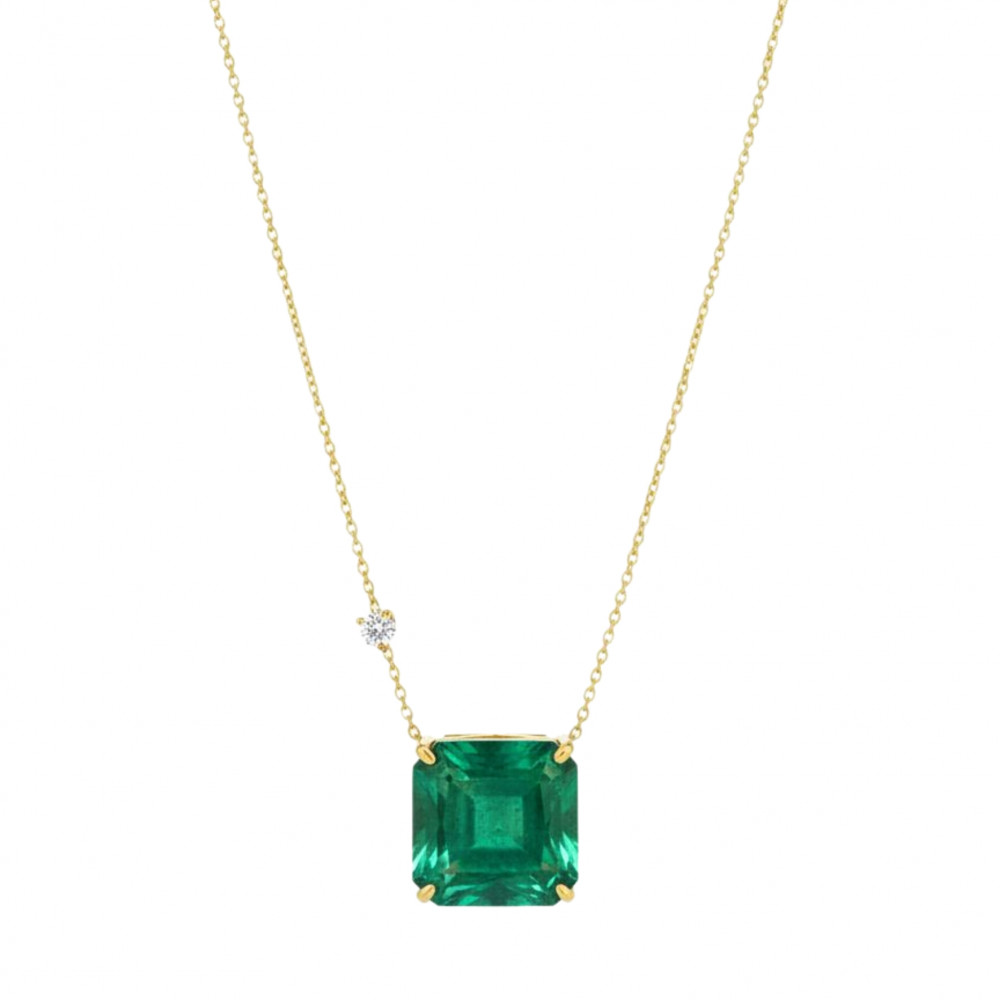 Image of Emerald Axis Necklace