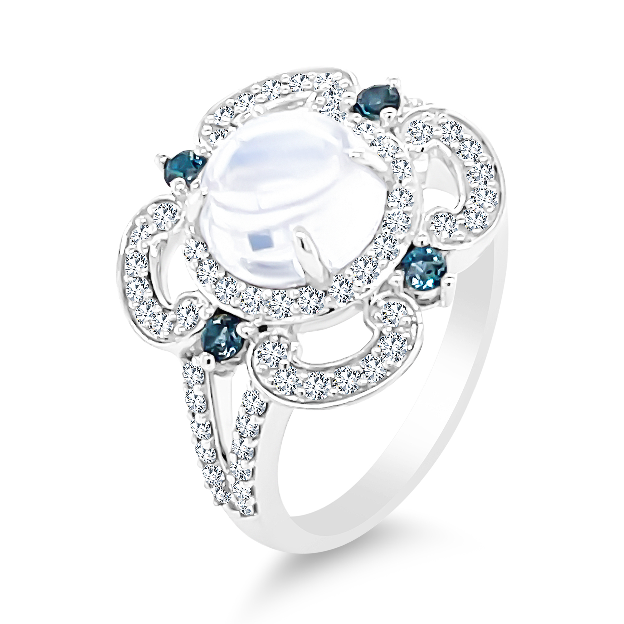 Fountain Moonstone Ring