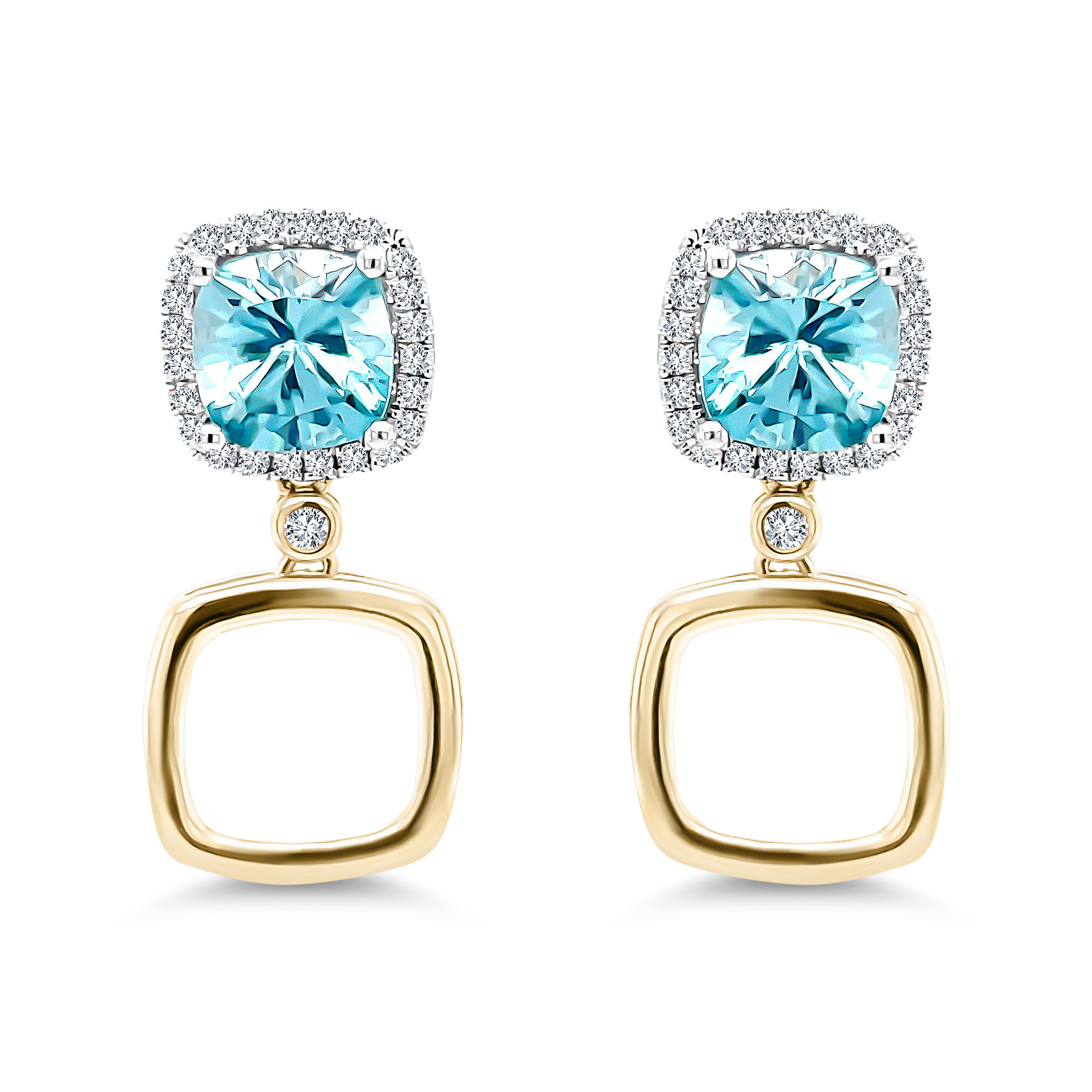 GraupelBlue Zircon Earrings
