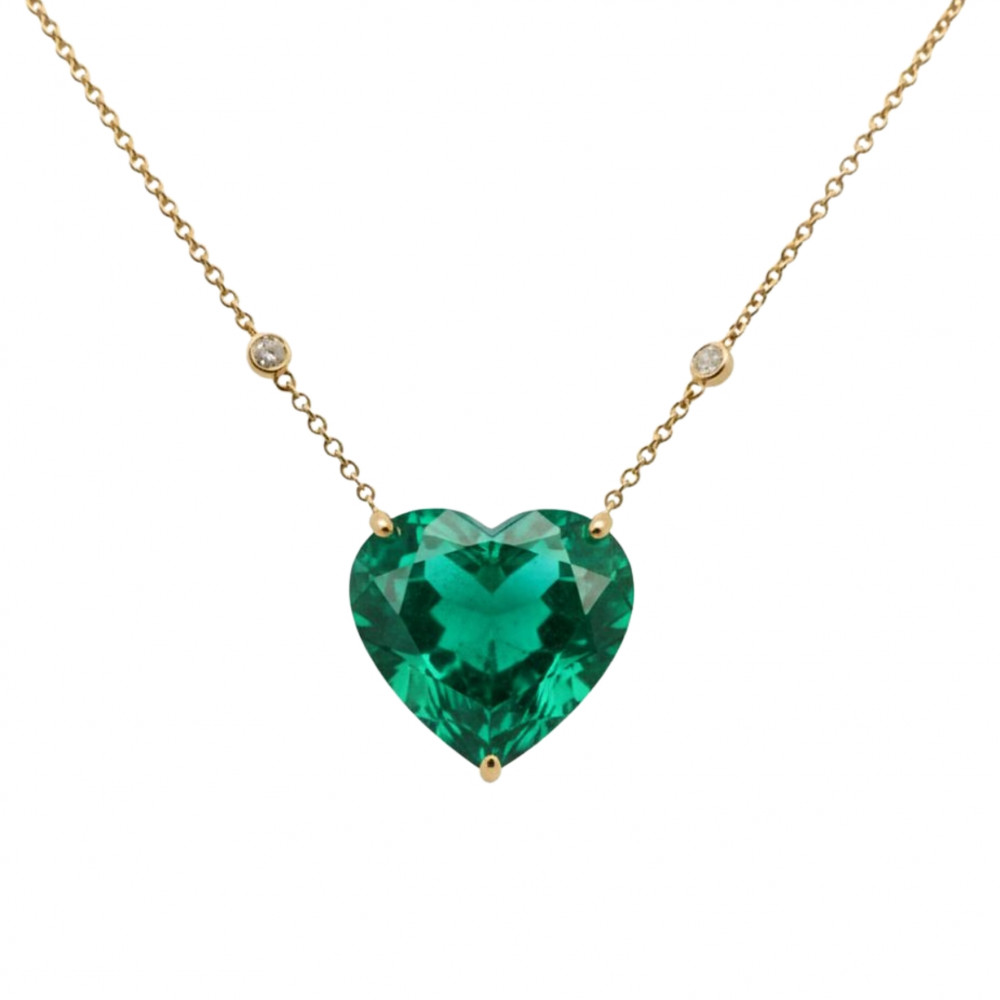 Image of Emerald Amour Necklace