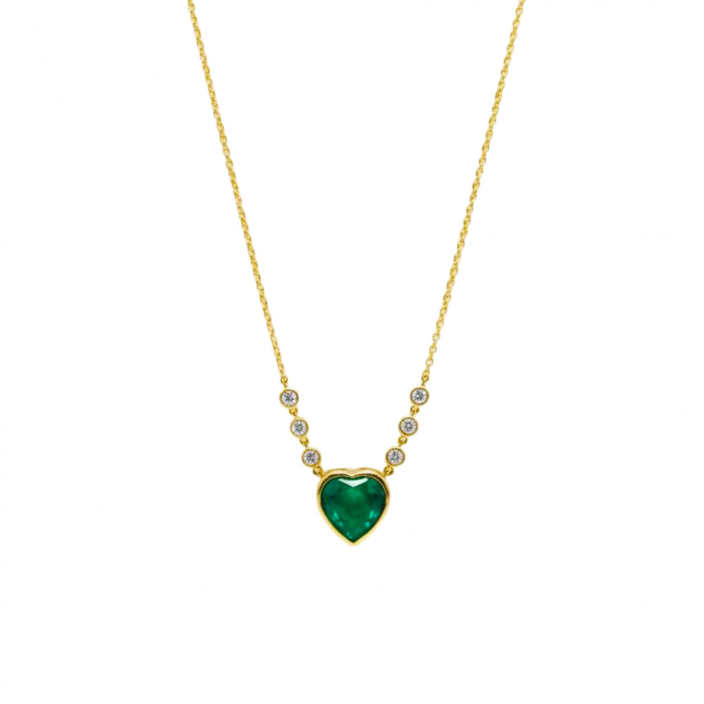 Image of Emerald Amour Necklace