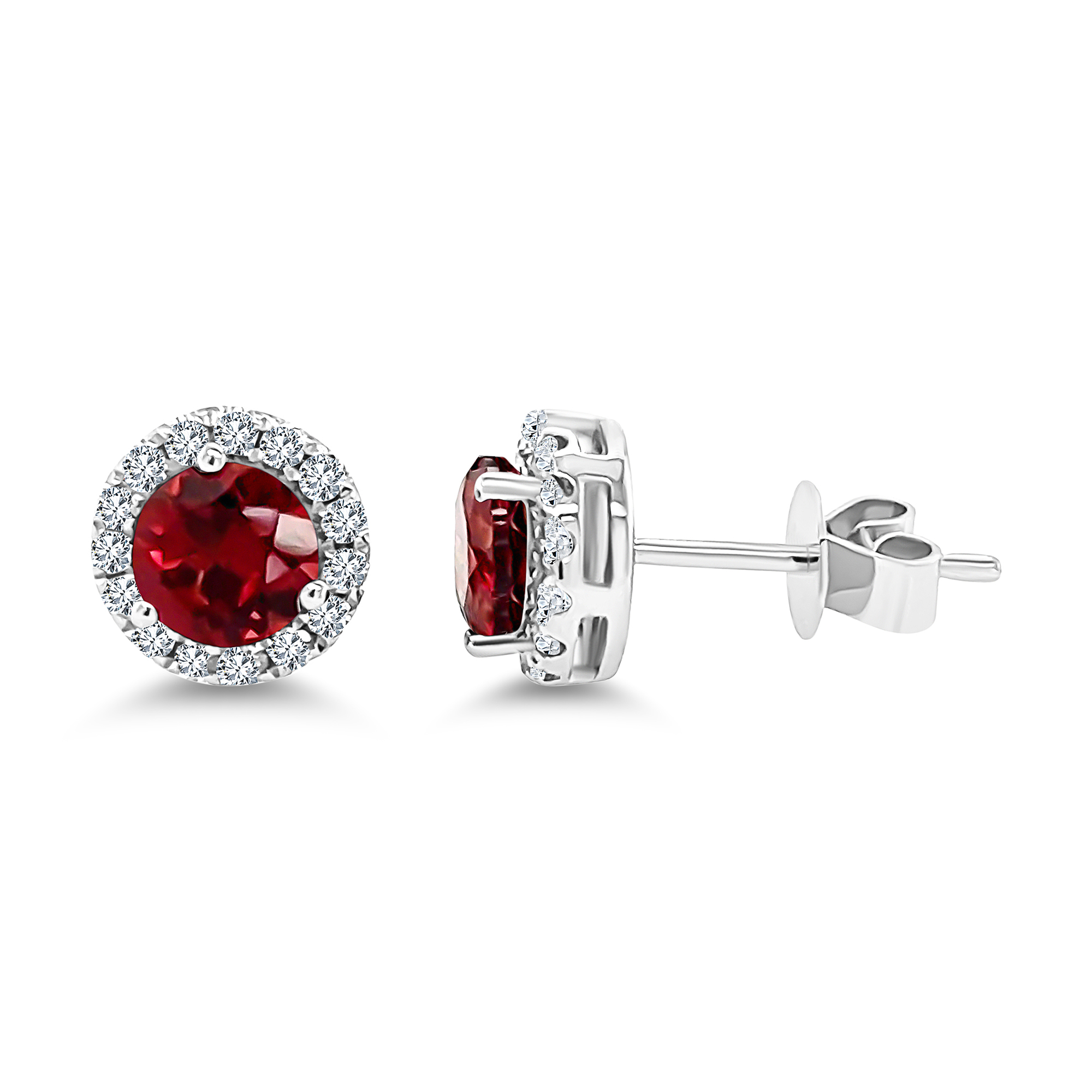 Martini Garnet Earrings