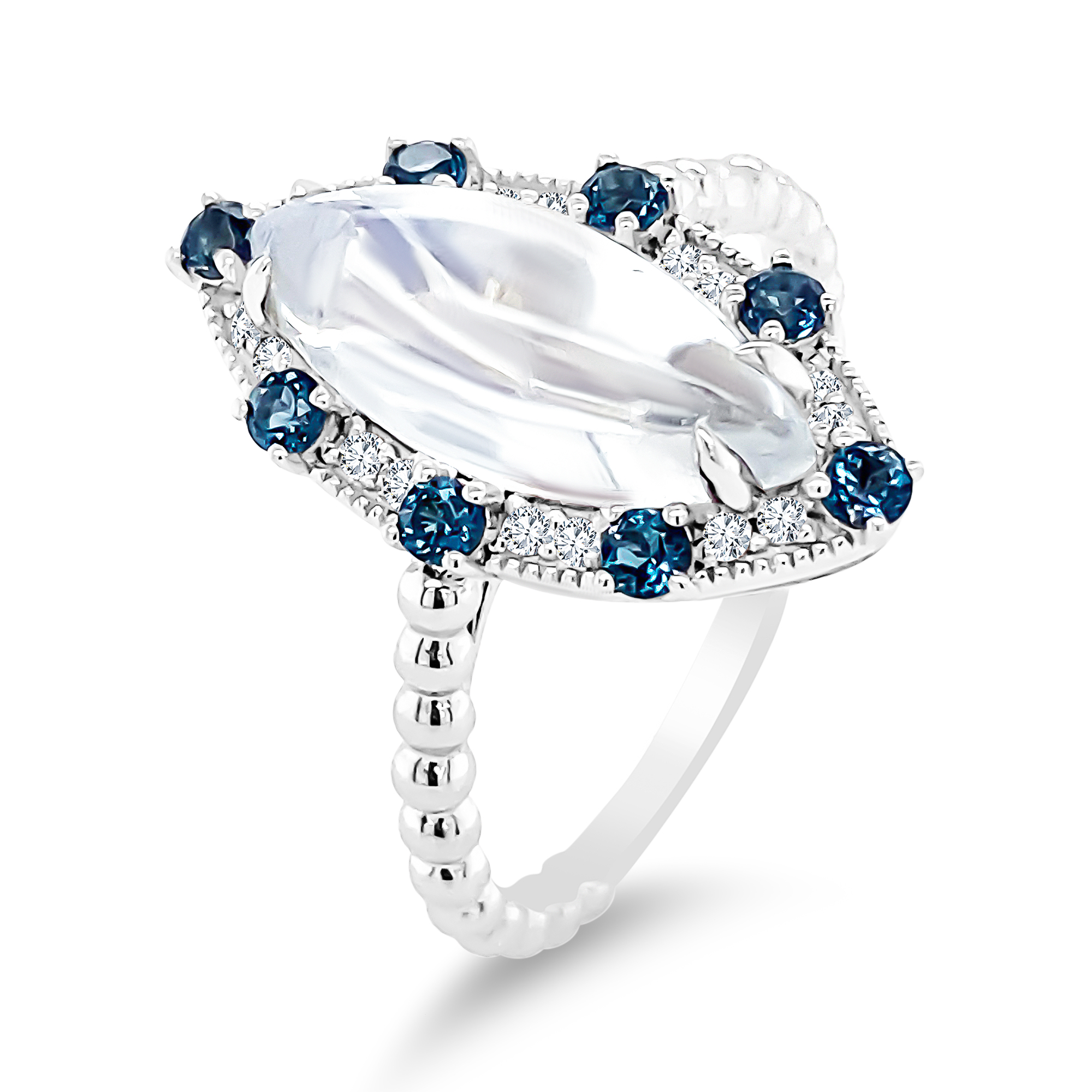 Neptune Moonstone Ring