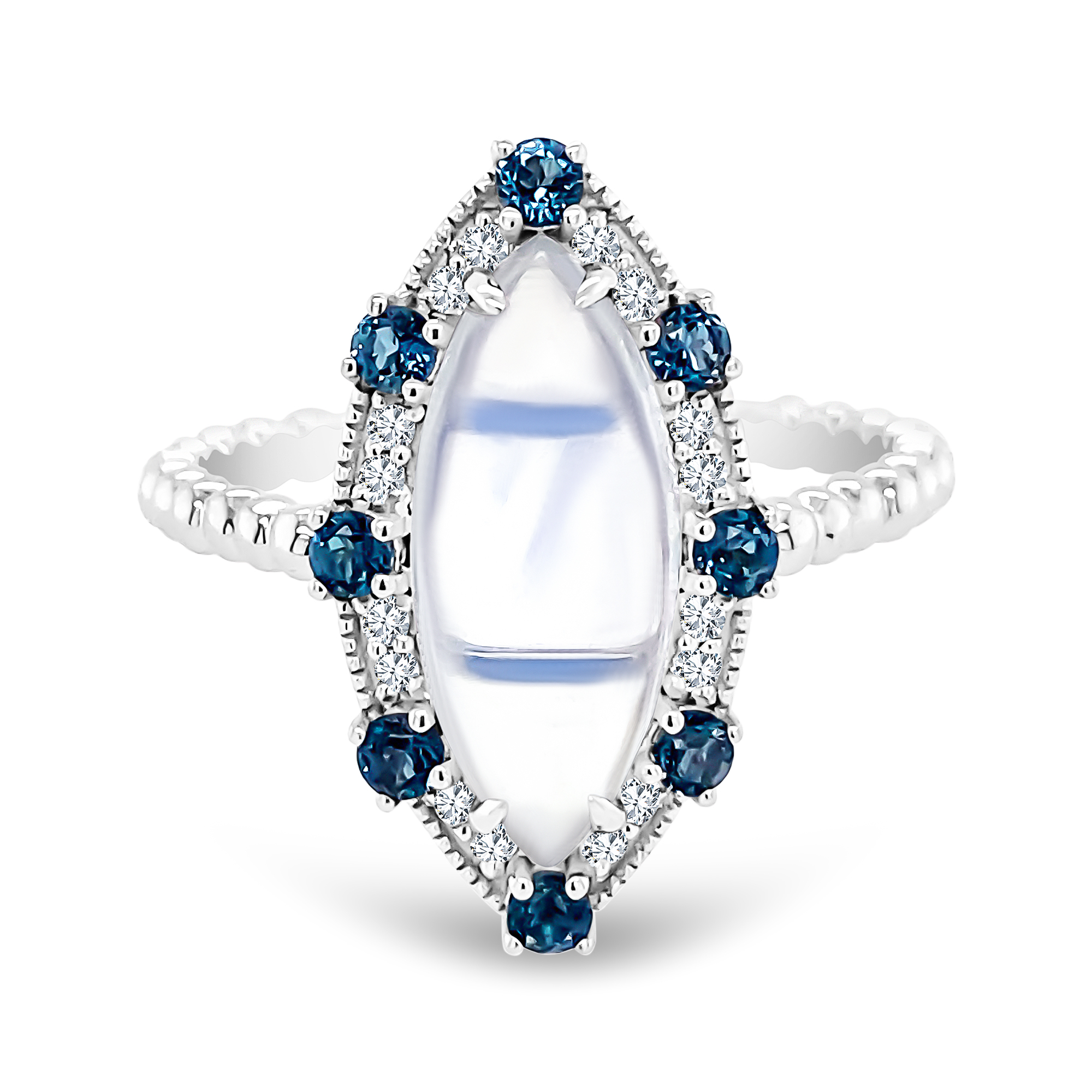 Neptune Moonstone Ring
