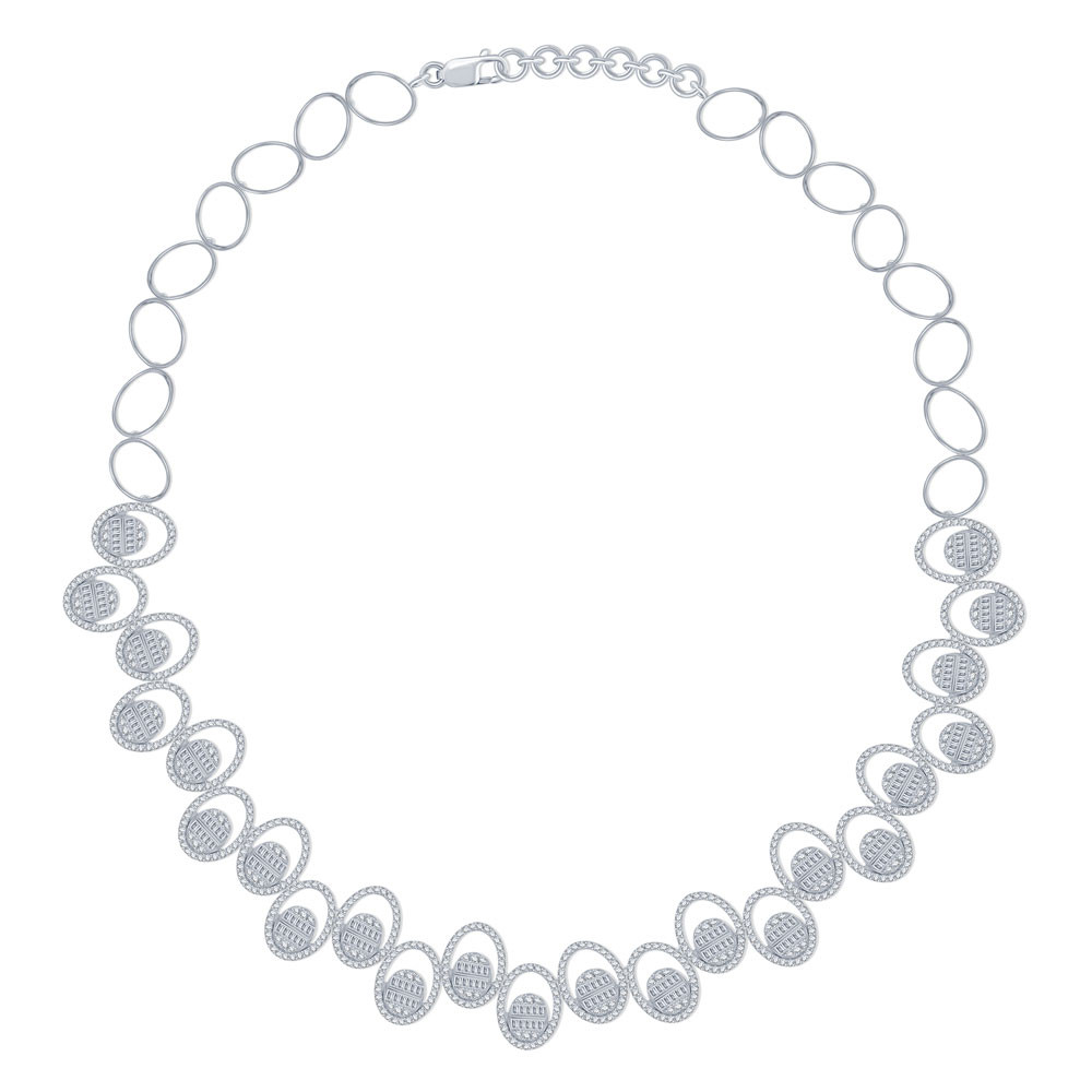Image of Oval Line Necklace