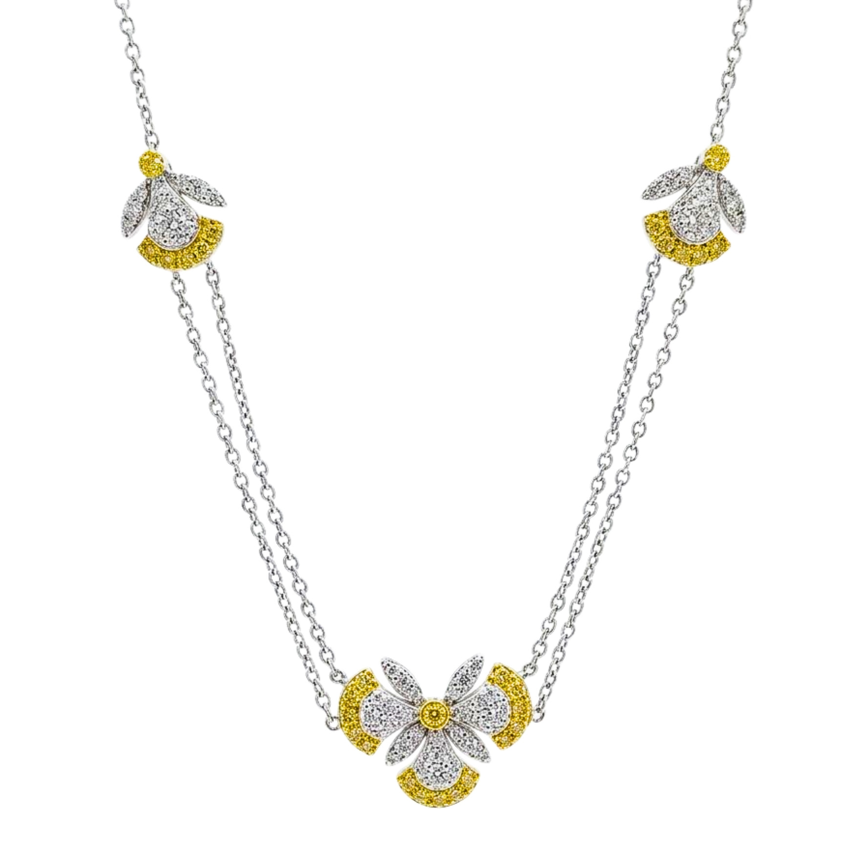 18k Yellow Diamond Classic Necklace