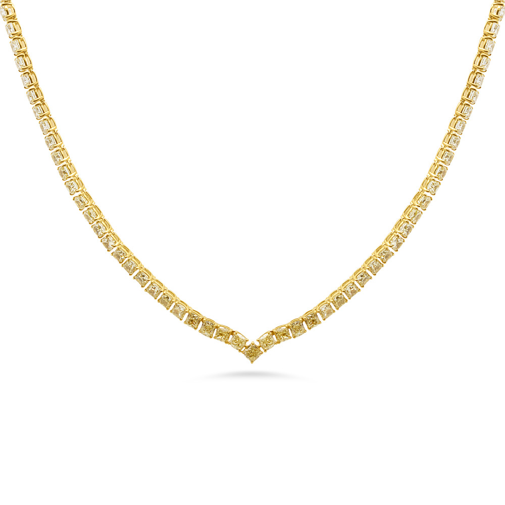Image of YELLOW DIAMONDS NECKLACE