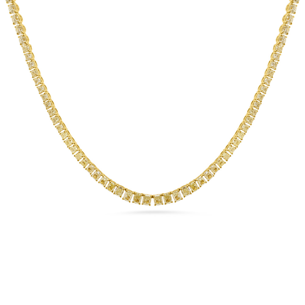 Image of YELLOW DIAMOND NECKLACE