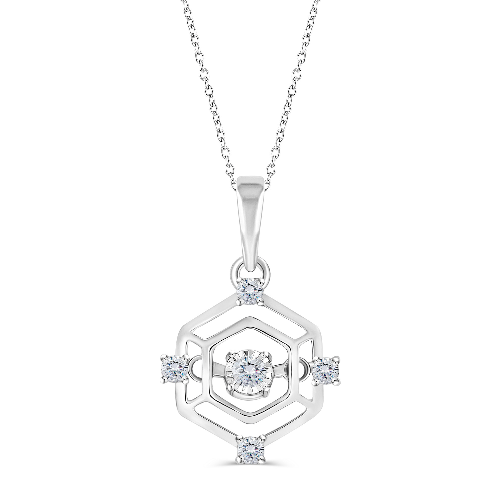 Octagon Diamond Pendant