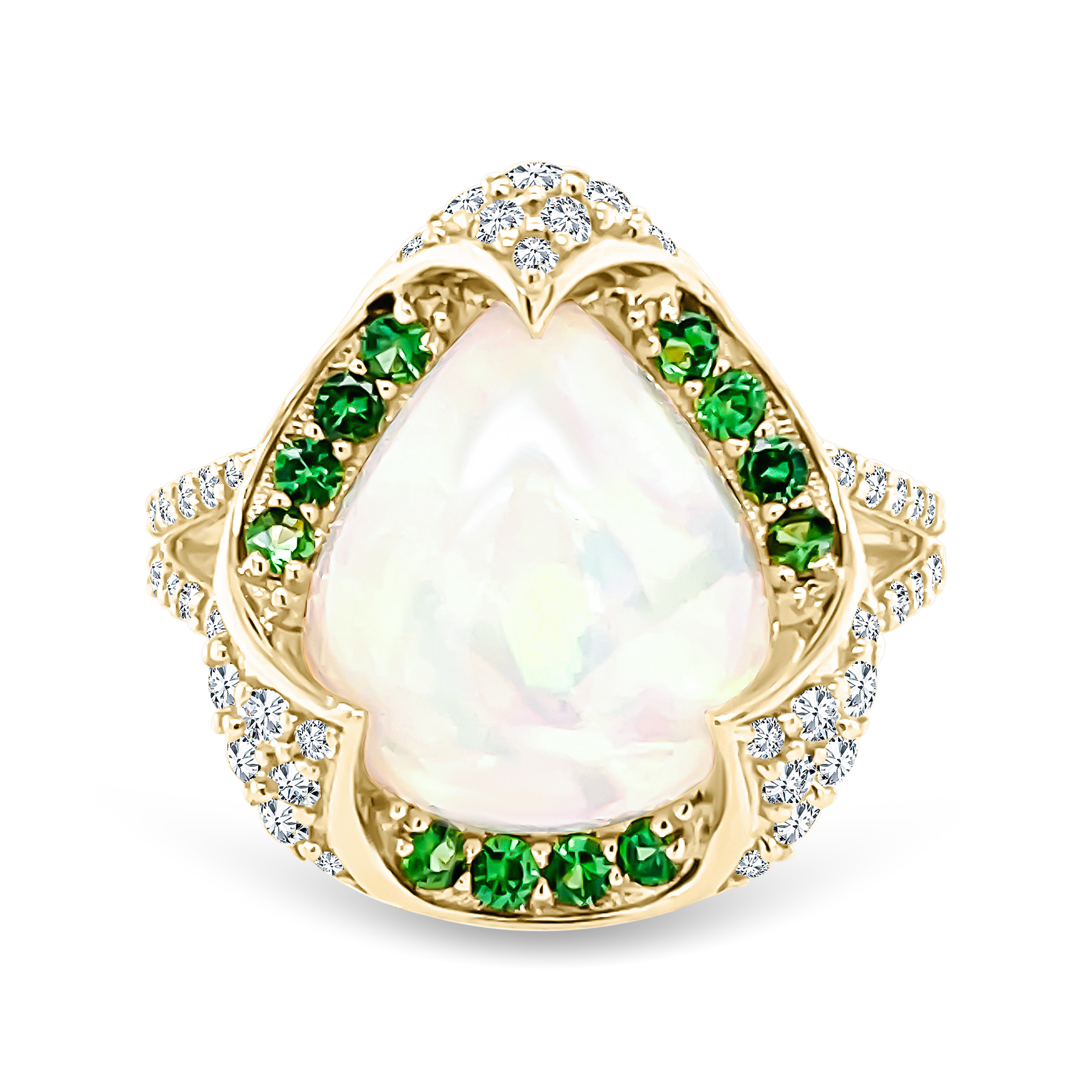 Peek-a-boo Opal Ring