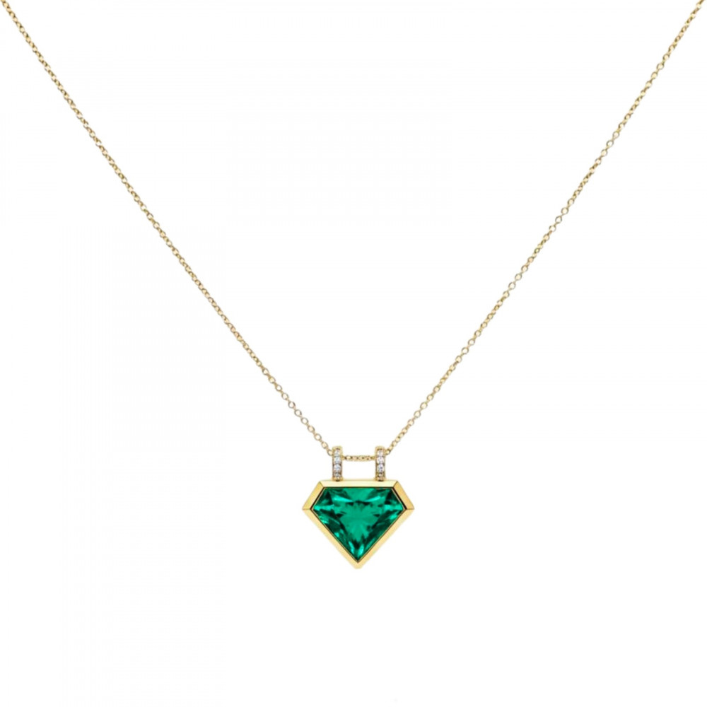 Image of Verde Geometry Necklace