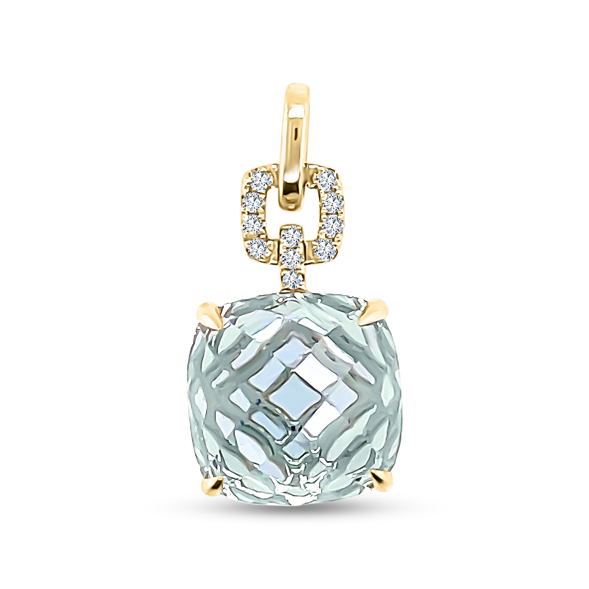 Reflection Blue Topaz Pendant