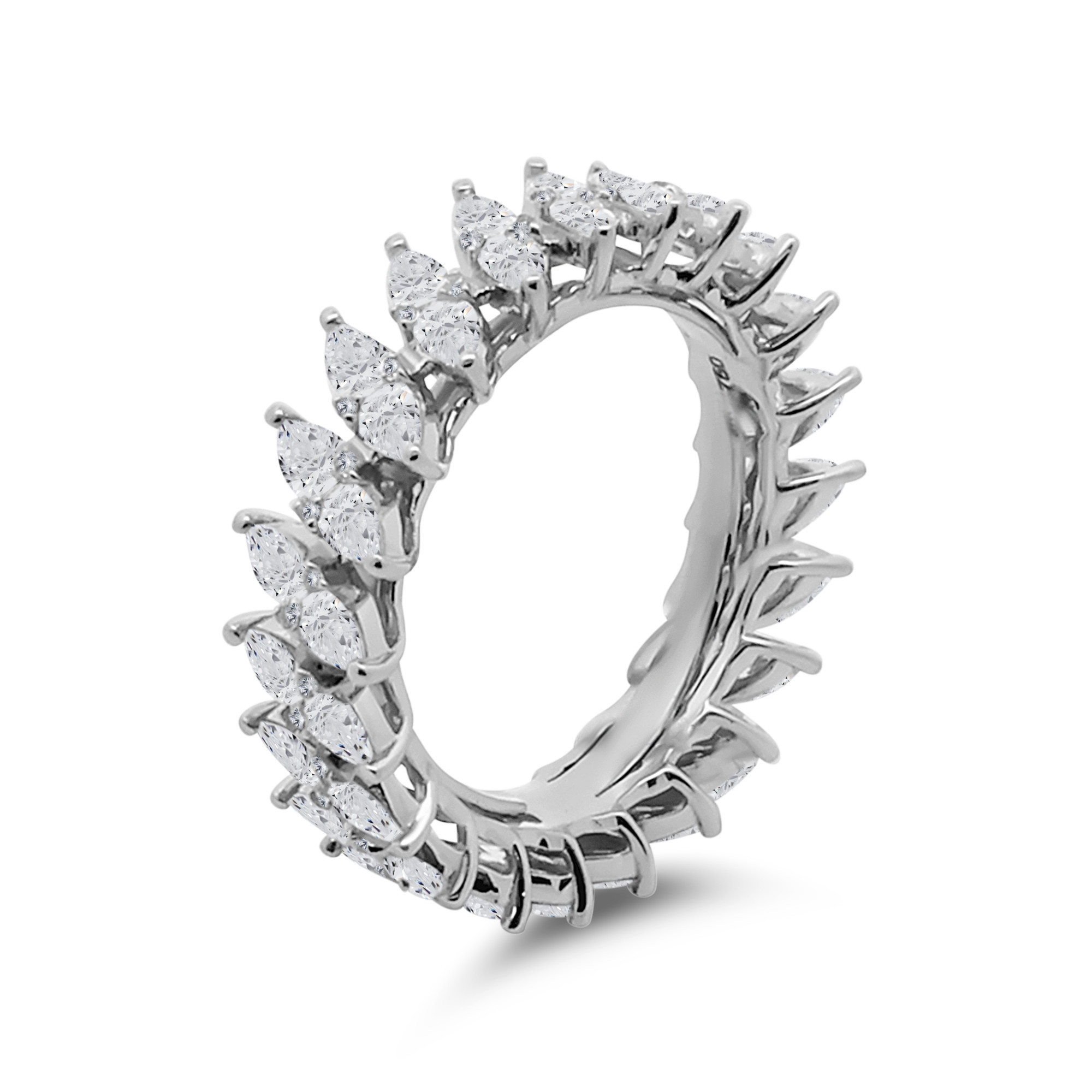 Fusion Diamond Wedding Band