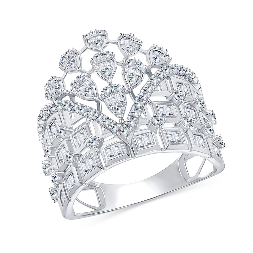 Image of Crown Style Diamond Ring