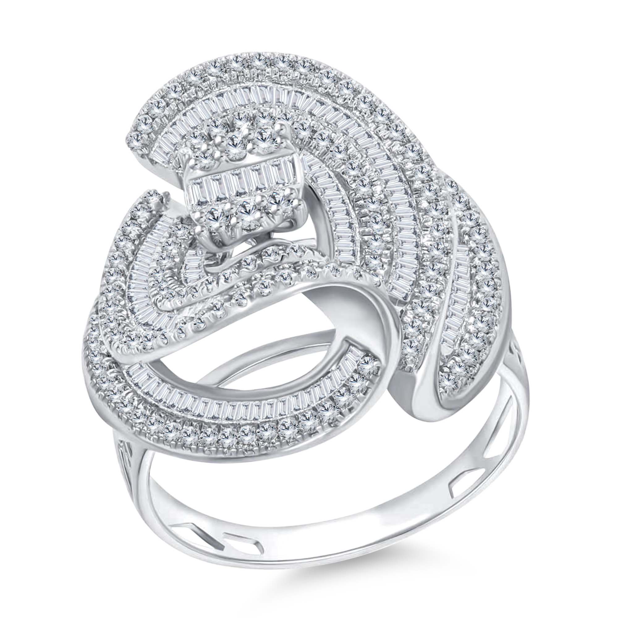Ribbon Style Diamond Ring