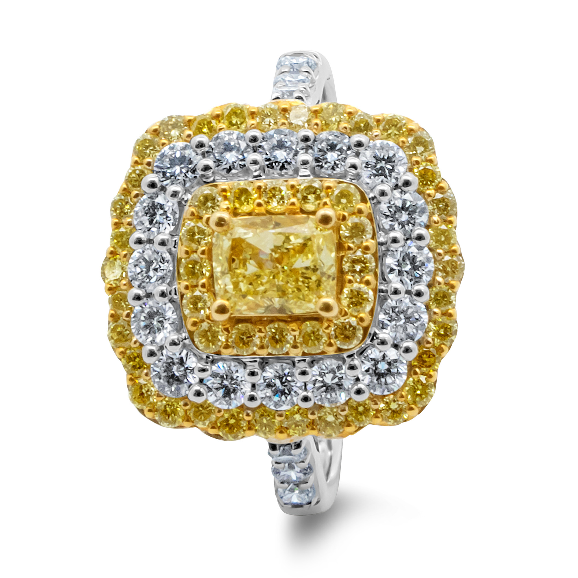 18k Yellow Diamond Ring
