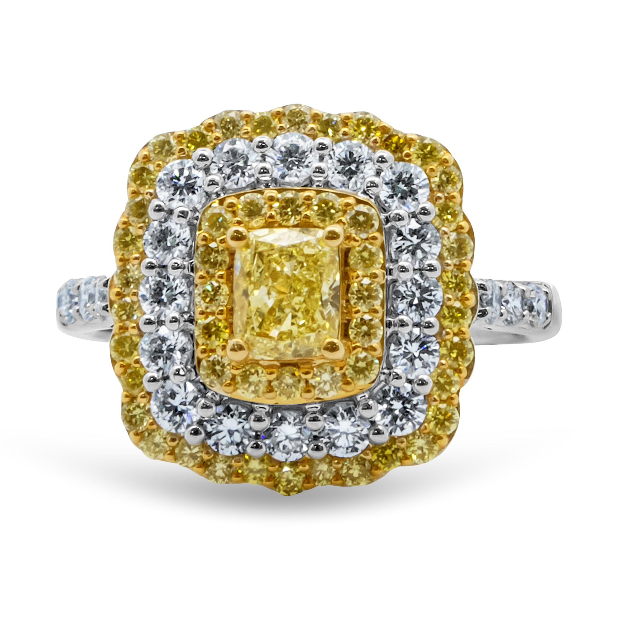 18k Yellow Diamond Ring