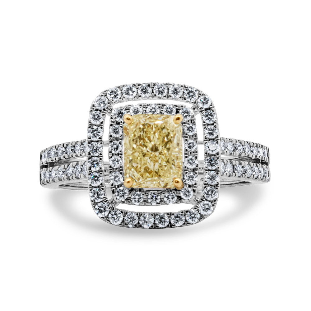 Image of 18K Yellow Diamond Ring