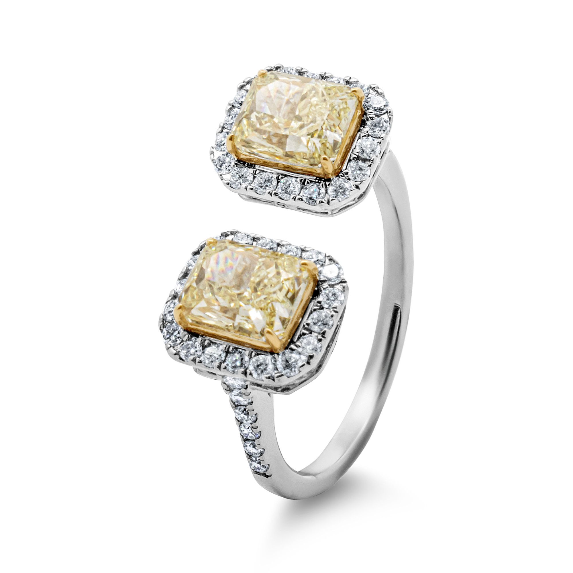 18k Yellow Diamond Ring