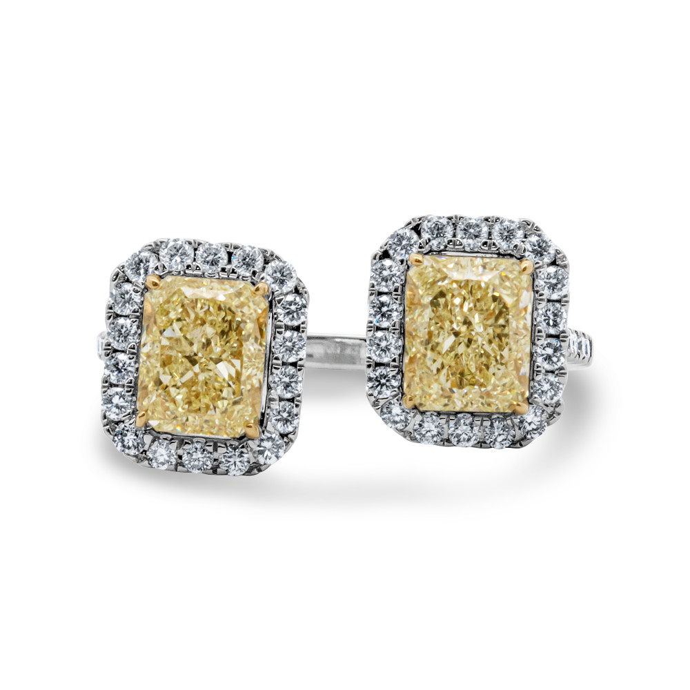 Image of 18k Yellow Diamond Ring