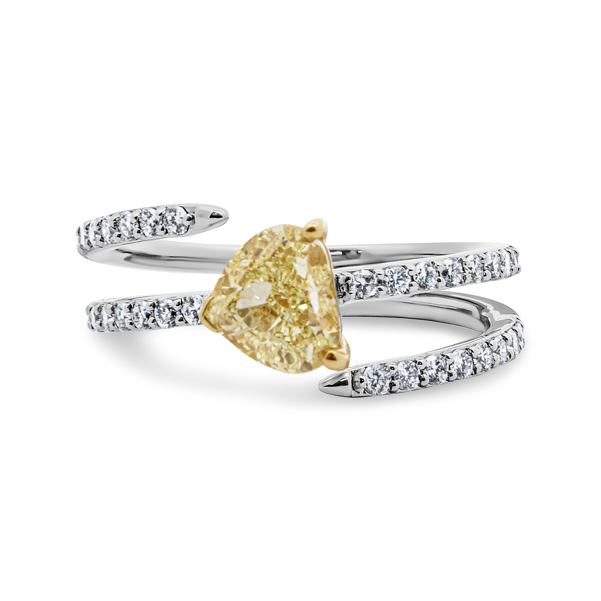 18k Yellow Diamond Ring