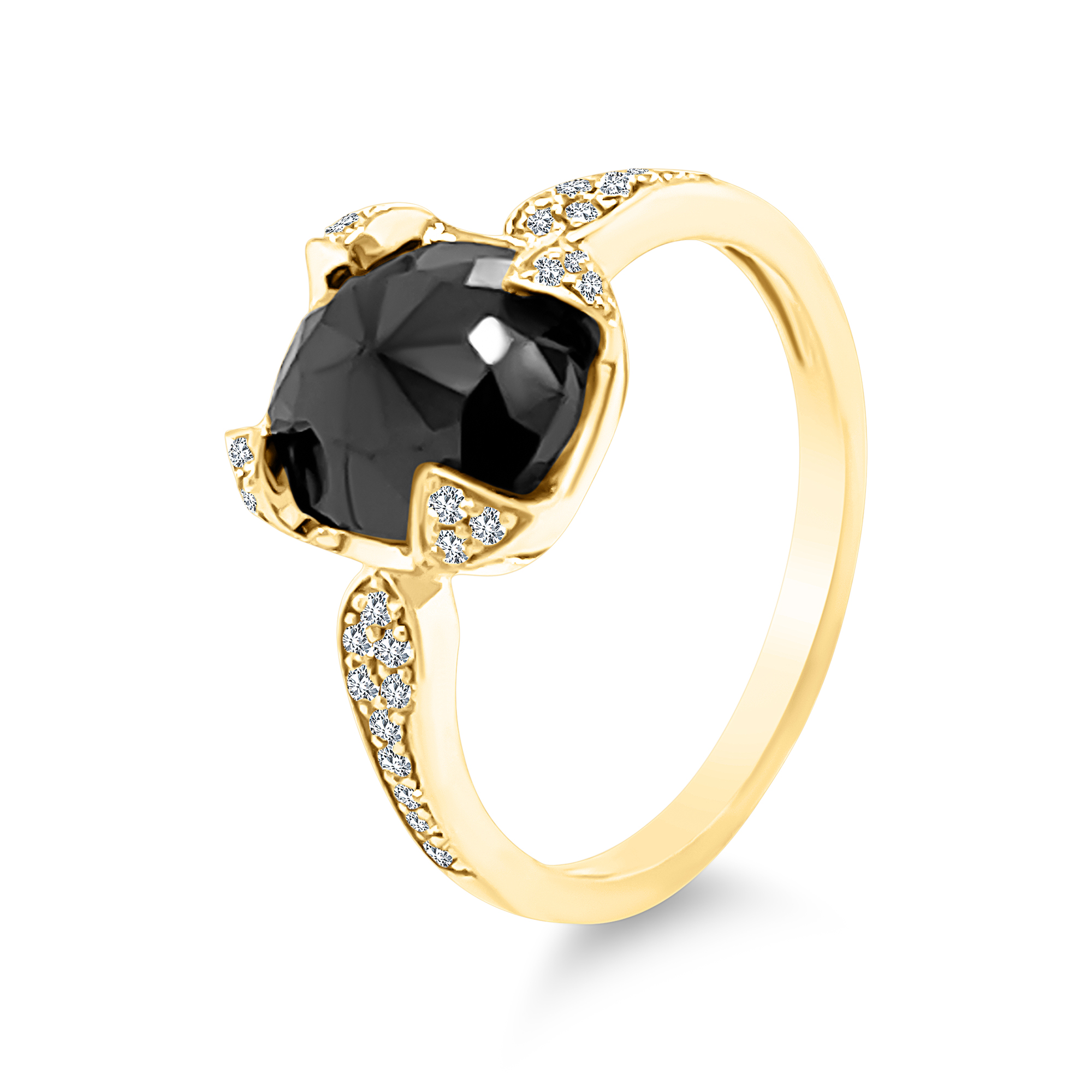 Sage Black Diamond Ring
