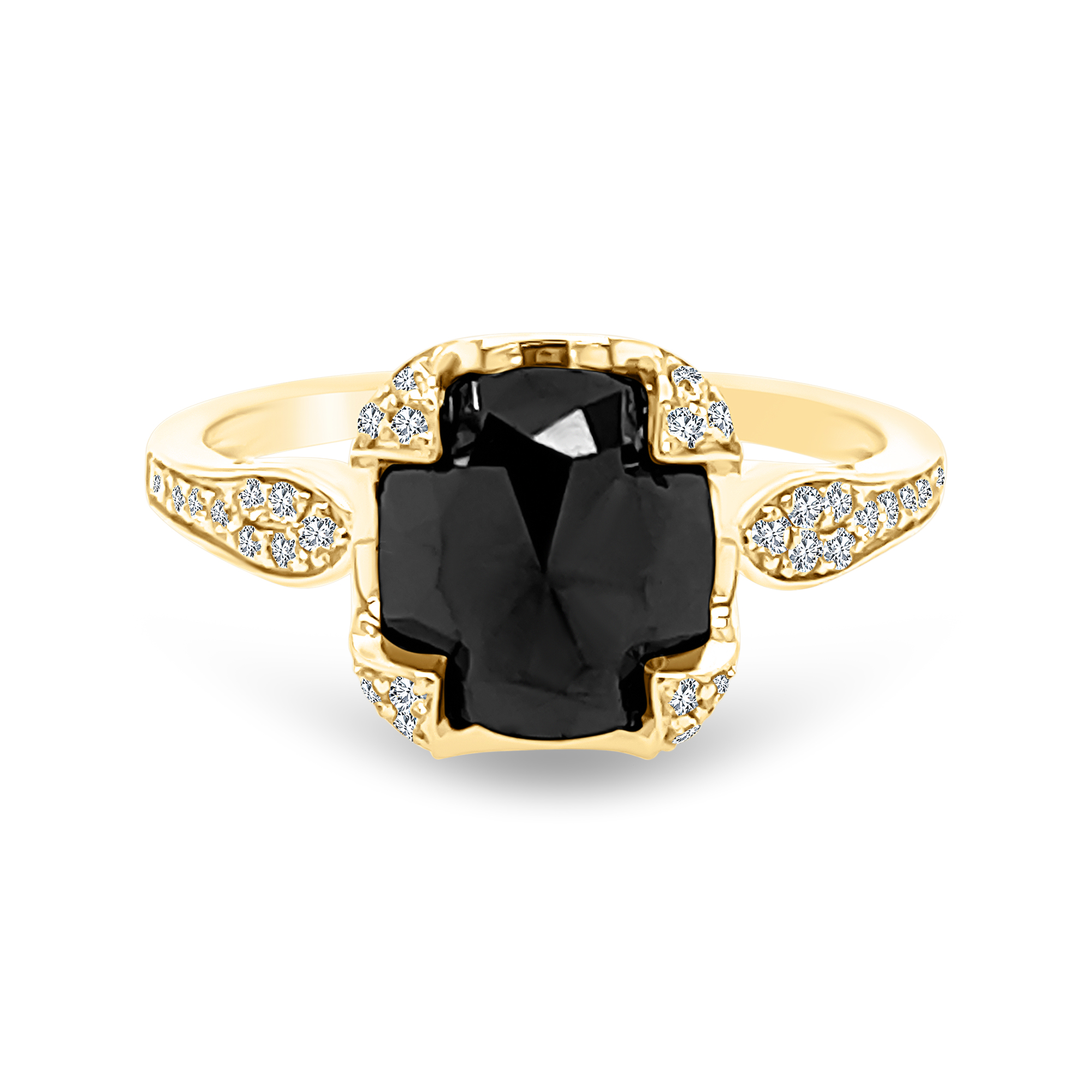 Sage Black Diamond Ring