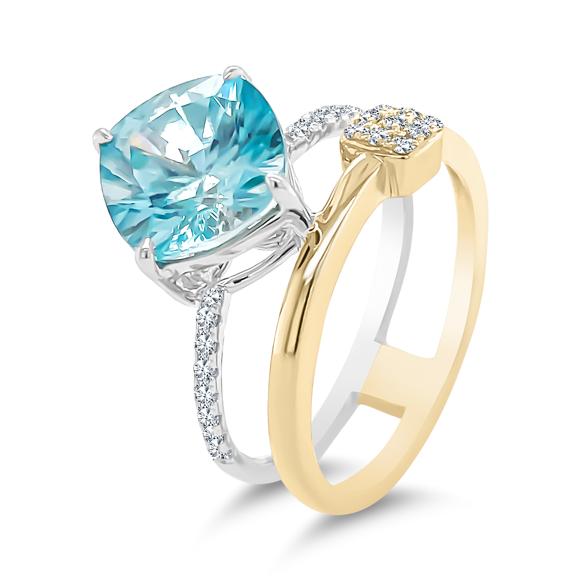Tweedia Blue Zircon Ring