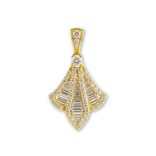 Elysia Petal Diamond Pendant
