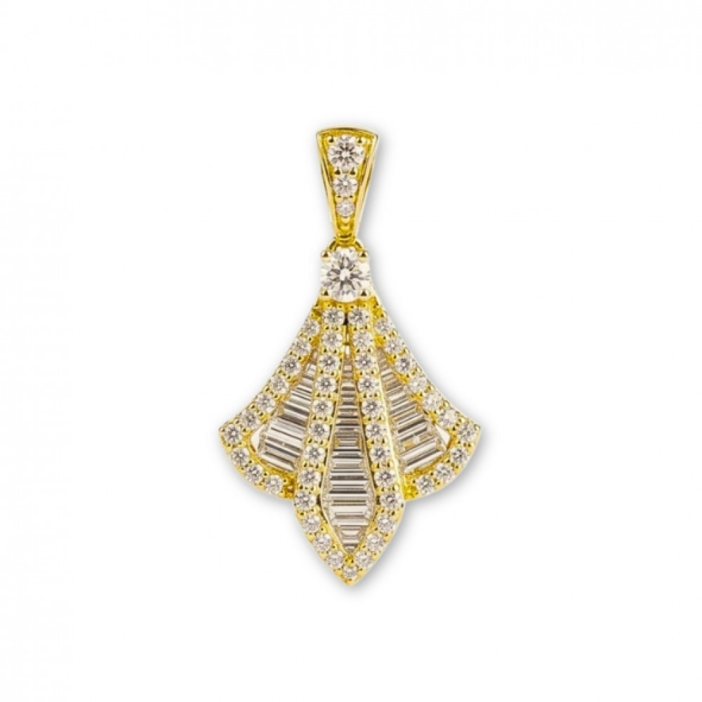 Image of Elysia Petal Diamond Pendant