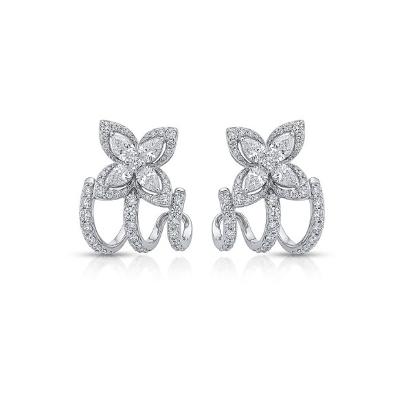 Elysia Petal Diamond Studs