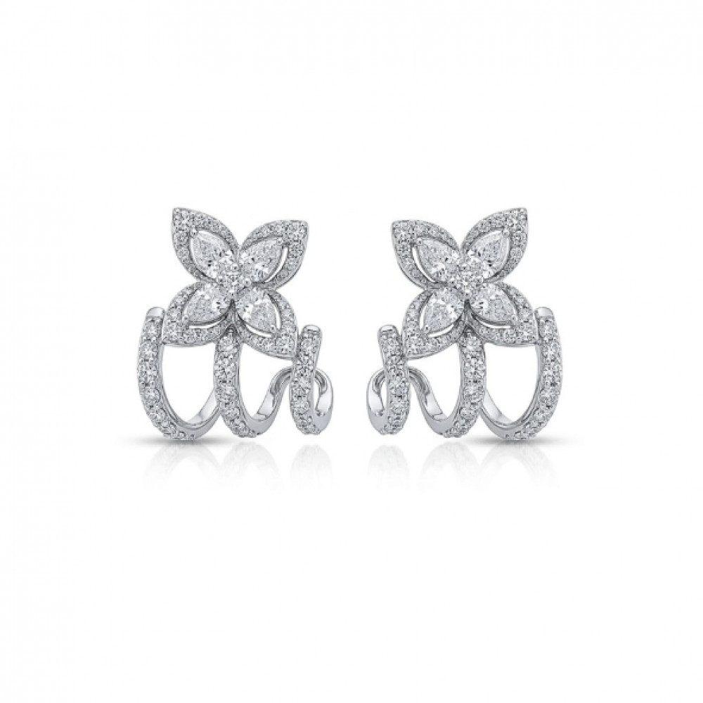 Image of Elysia Petal Diamond Studs