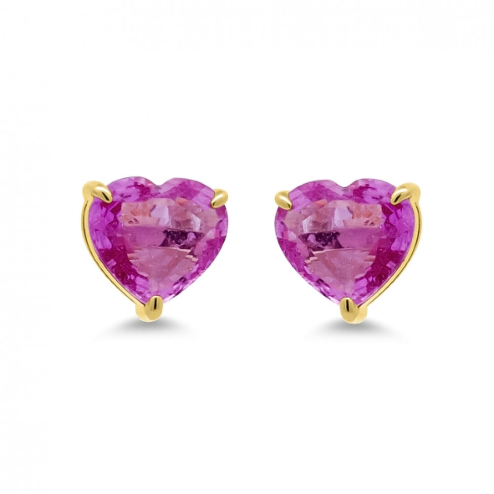 Image of Heart-Shaped  Stud Earrings