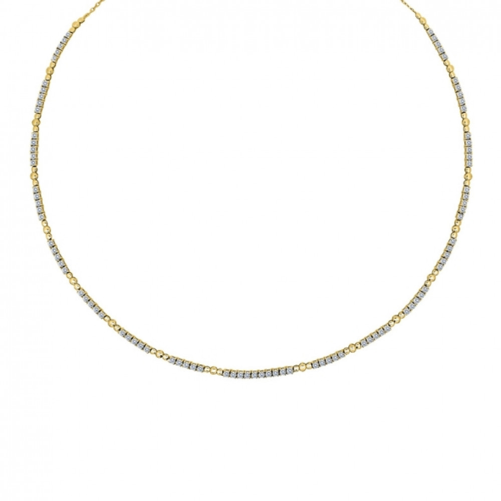 Image of 18k Natural Diamond Adjustable line Necklace