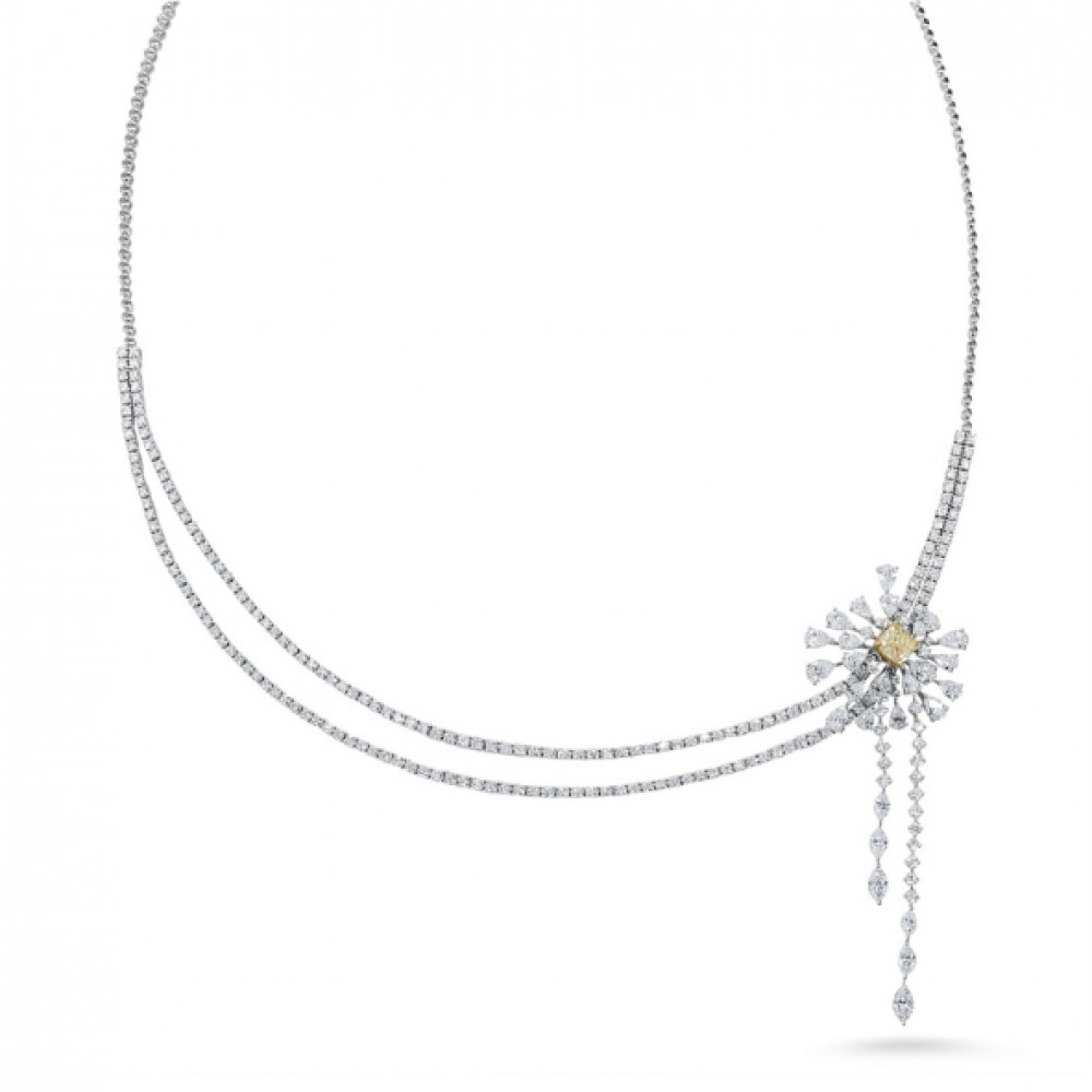 Image of 18k Natural Diamond Necklace