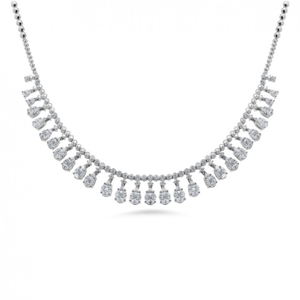 Image of 18K Natural Diamond Necklace