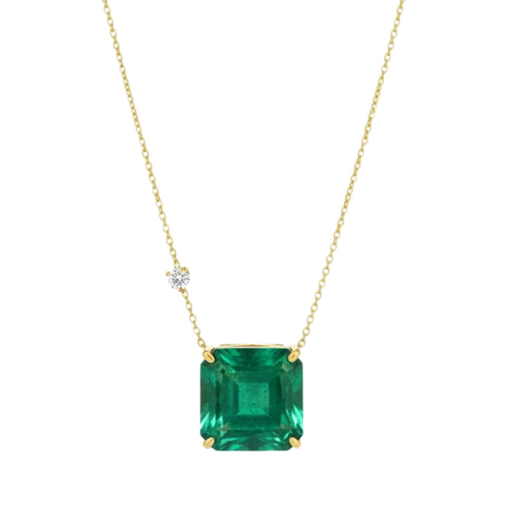 Image of Emerald Axis Necklace