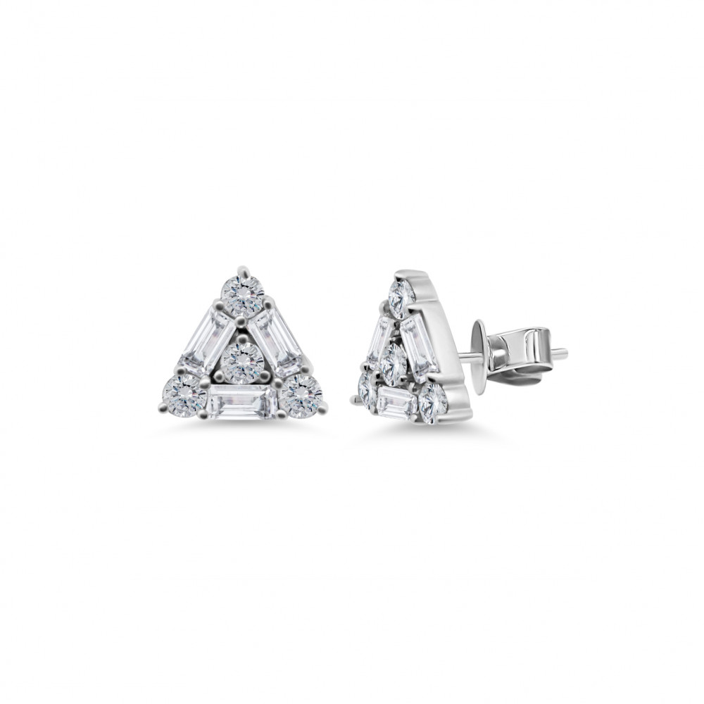 Image of Trinity Spark Diamond Earrings