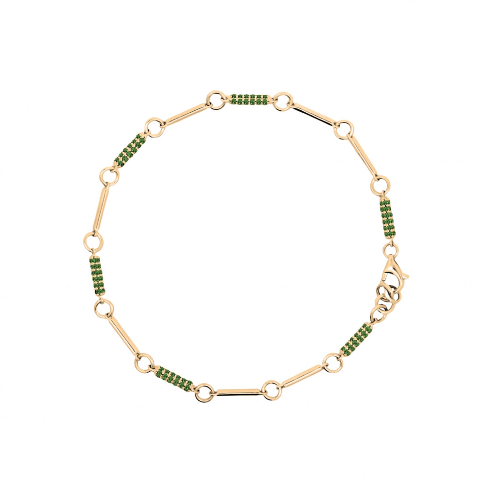 Image of Viva Emerald Link Bracelet