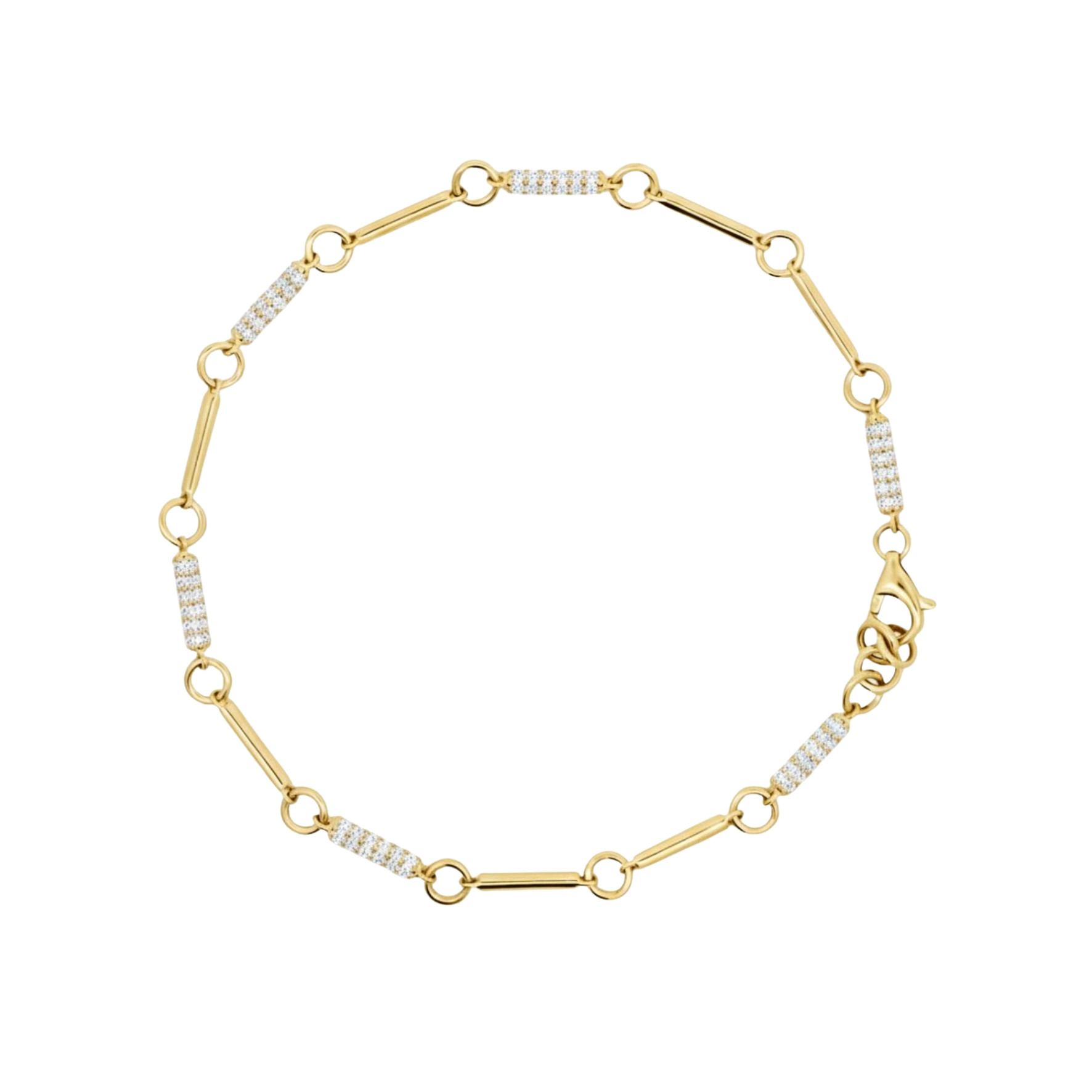 Viva Diamond Drip Link Bracelet