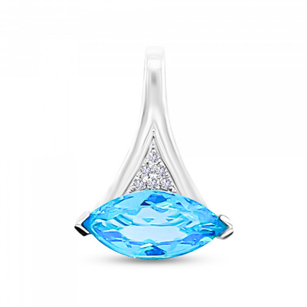 Image of Skylar Blue topaz Pendant