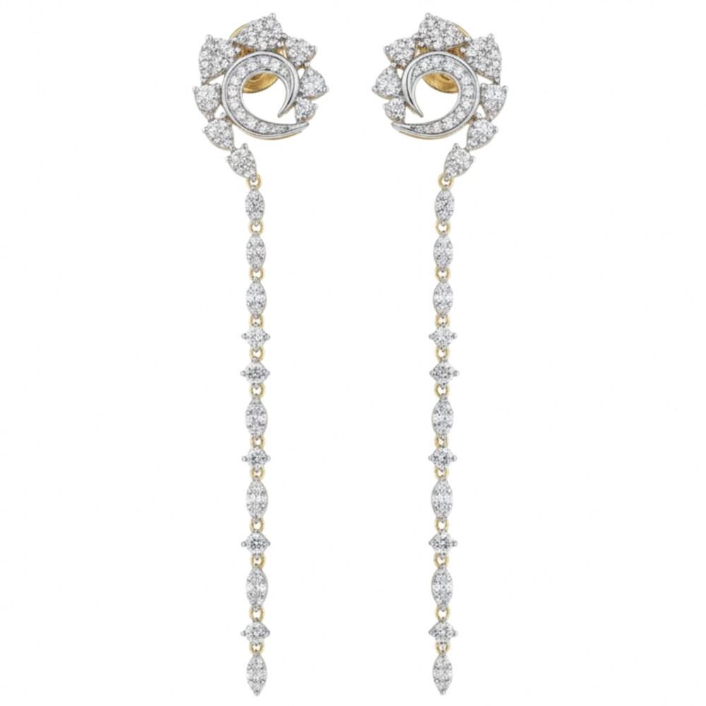 Image of Sleek Grace Long Earrings