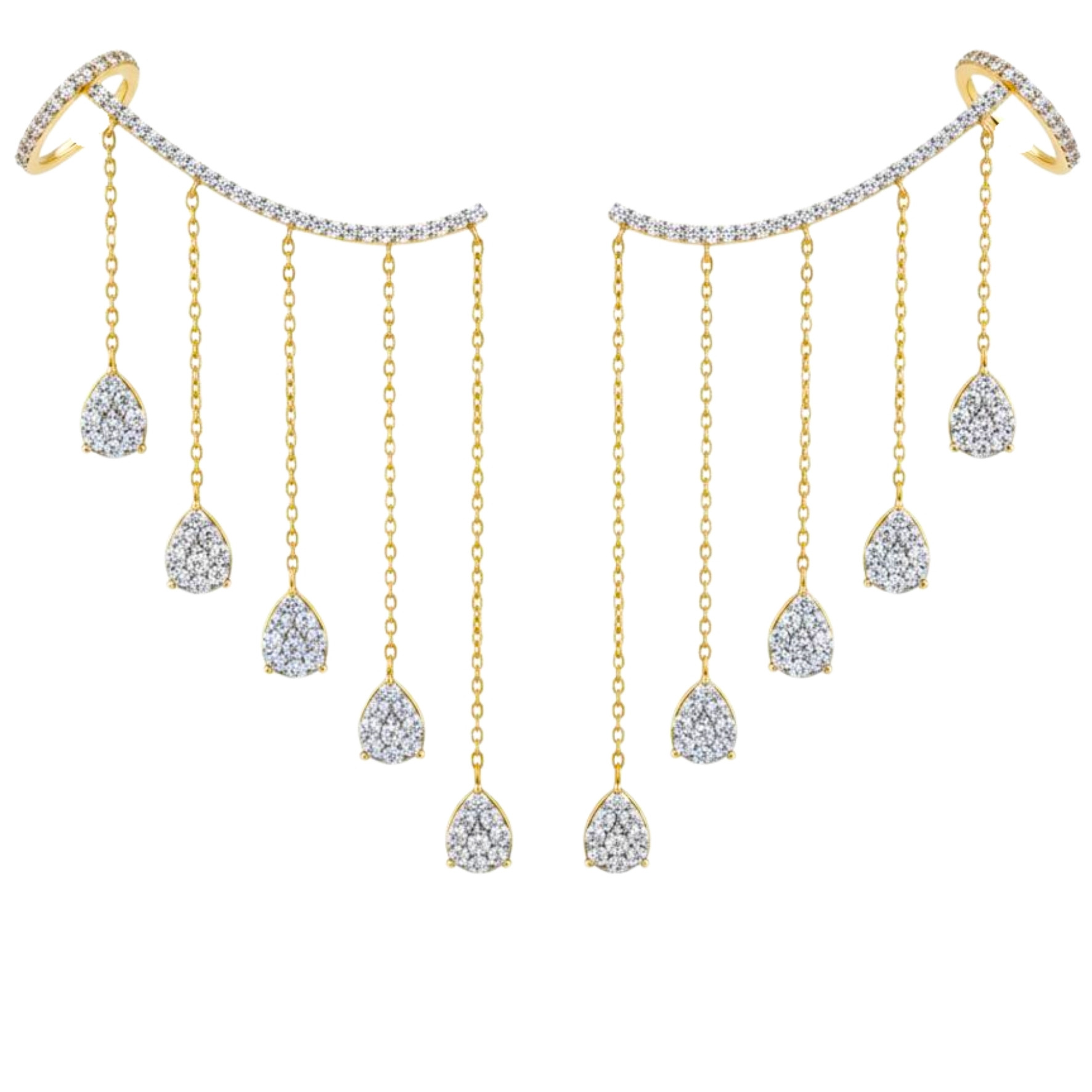 Celestial Arc Long Earrings