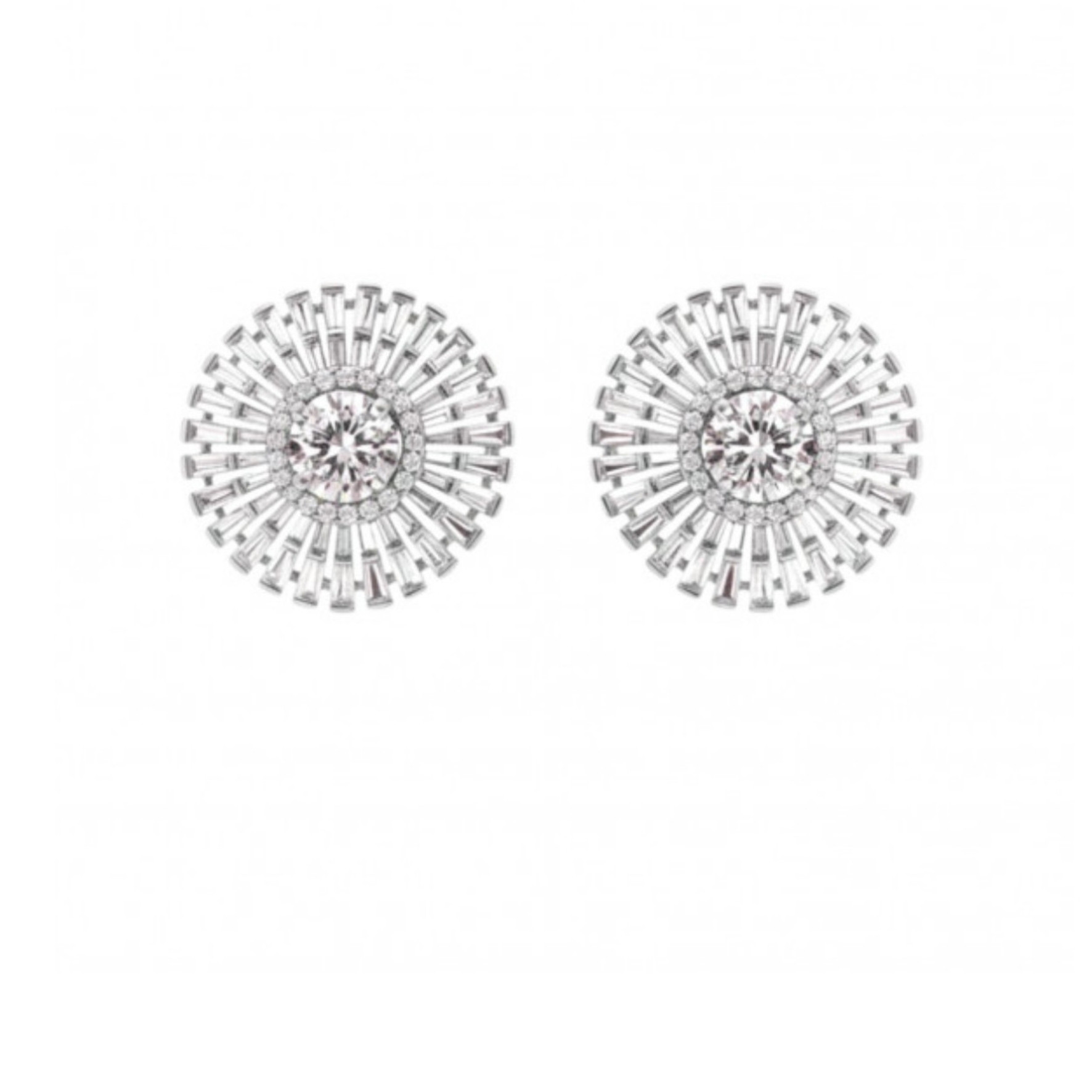 Regalia Baguette & Cluster Diamond Earrings