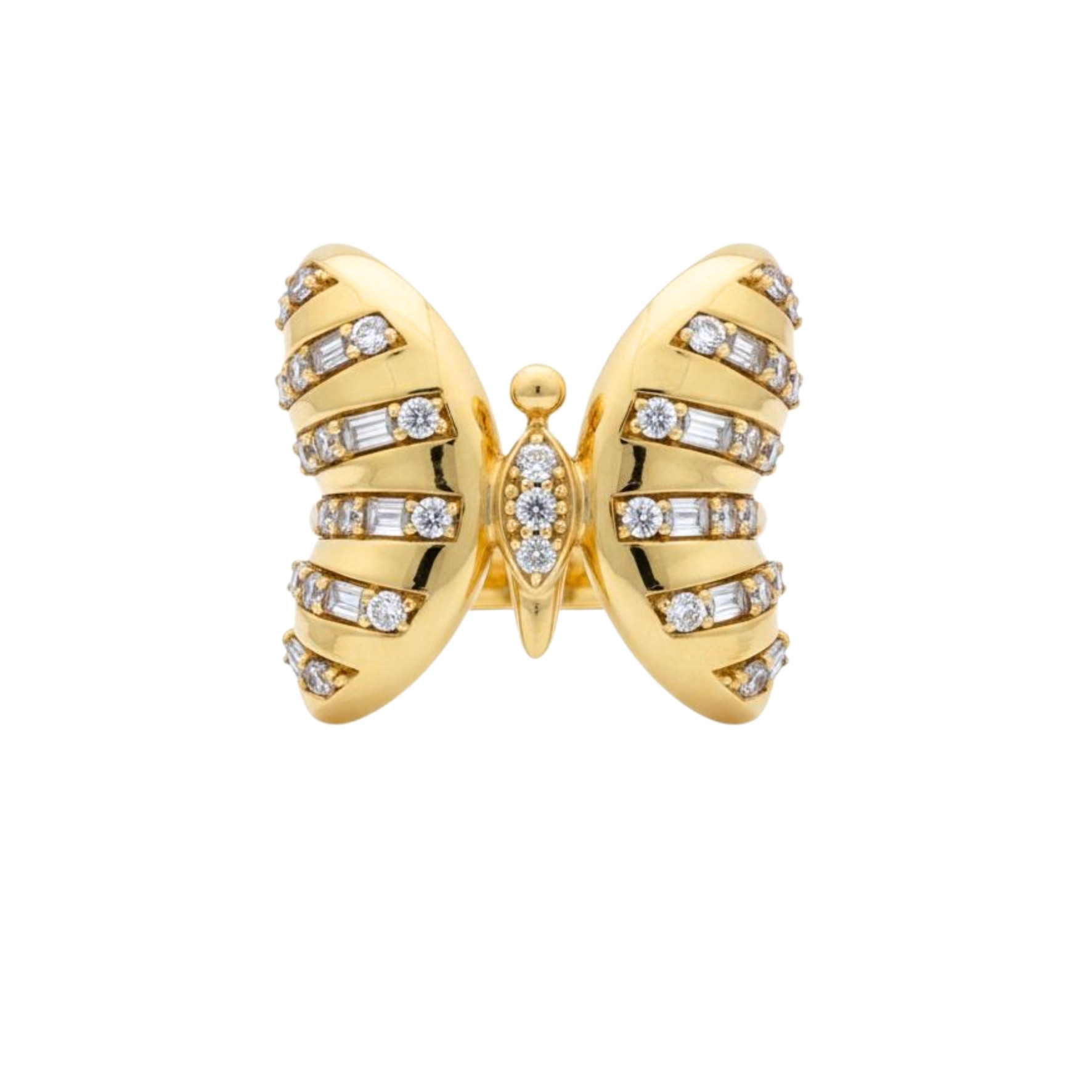 Radiant Butterfly Diamond Ring