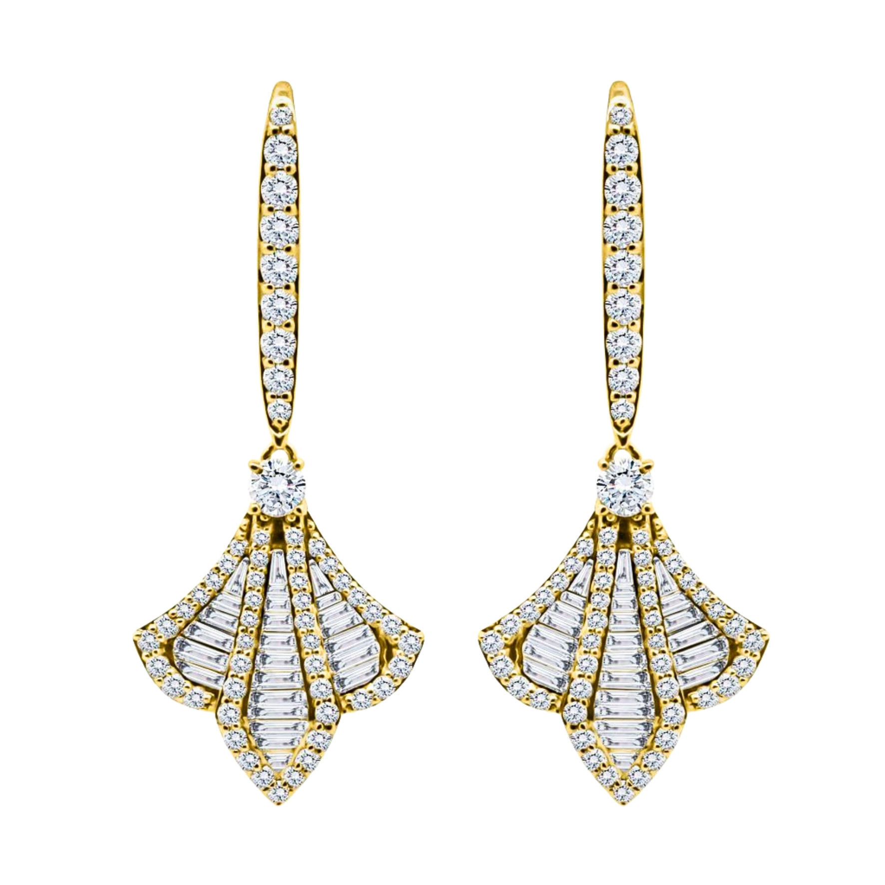 Elysia Petal Diamond Earrings