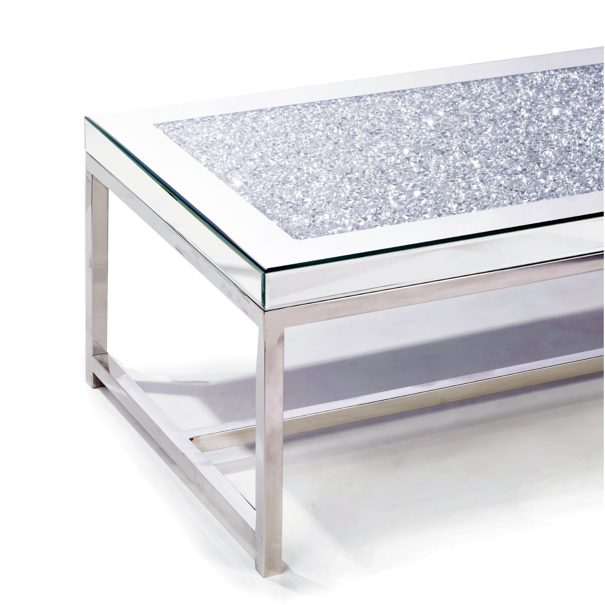 GEM Mirrored Crushed Diamond Coffee Table