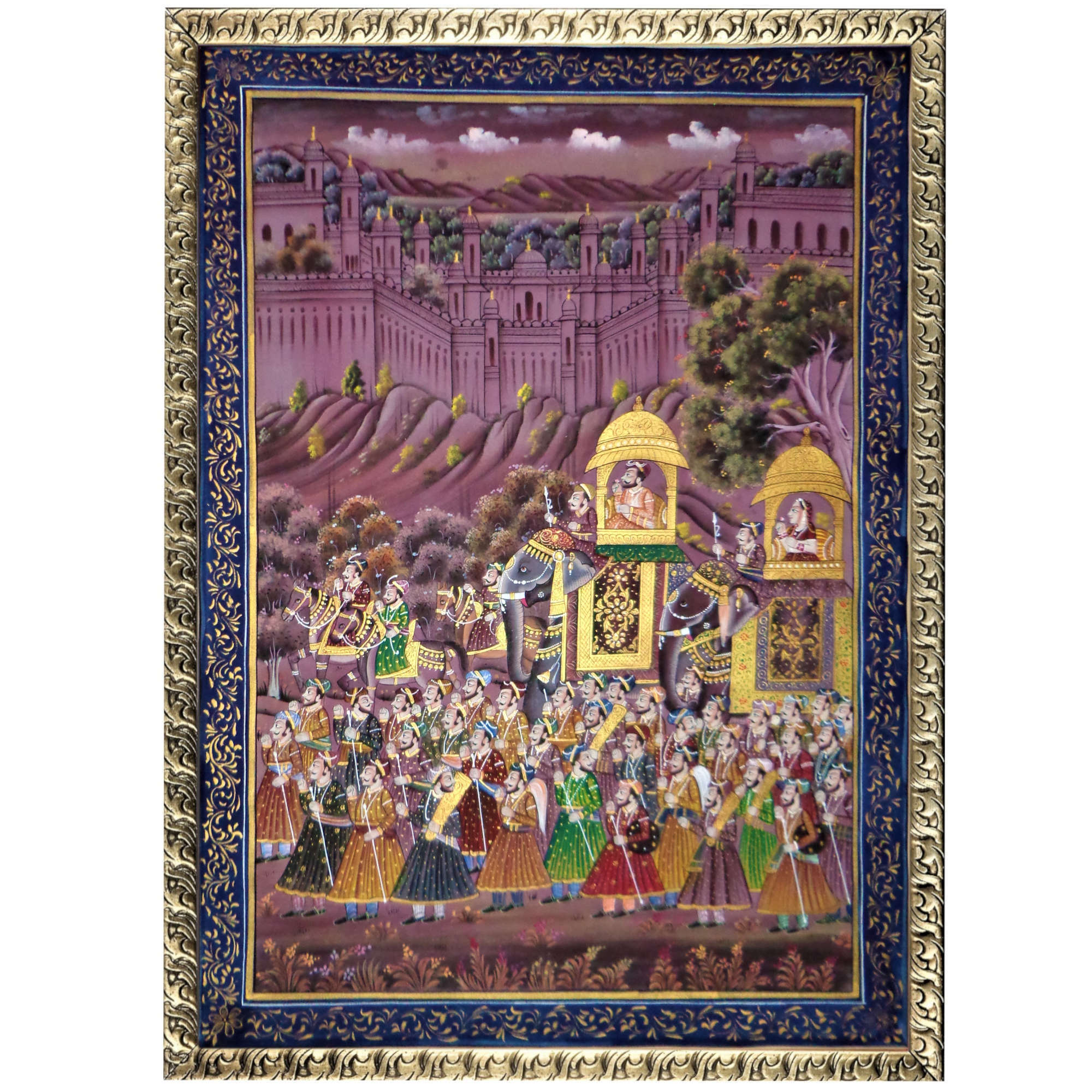 Rajgharana - Sawari RAJASTHANI PAINTING