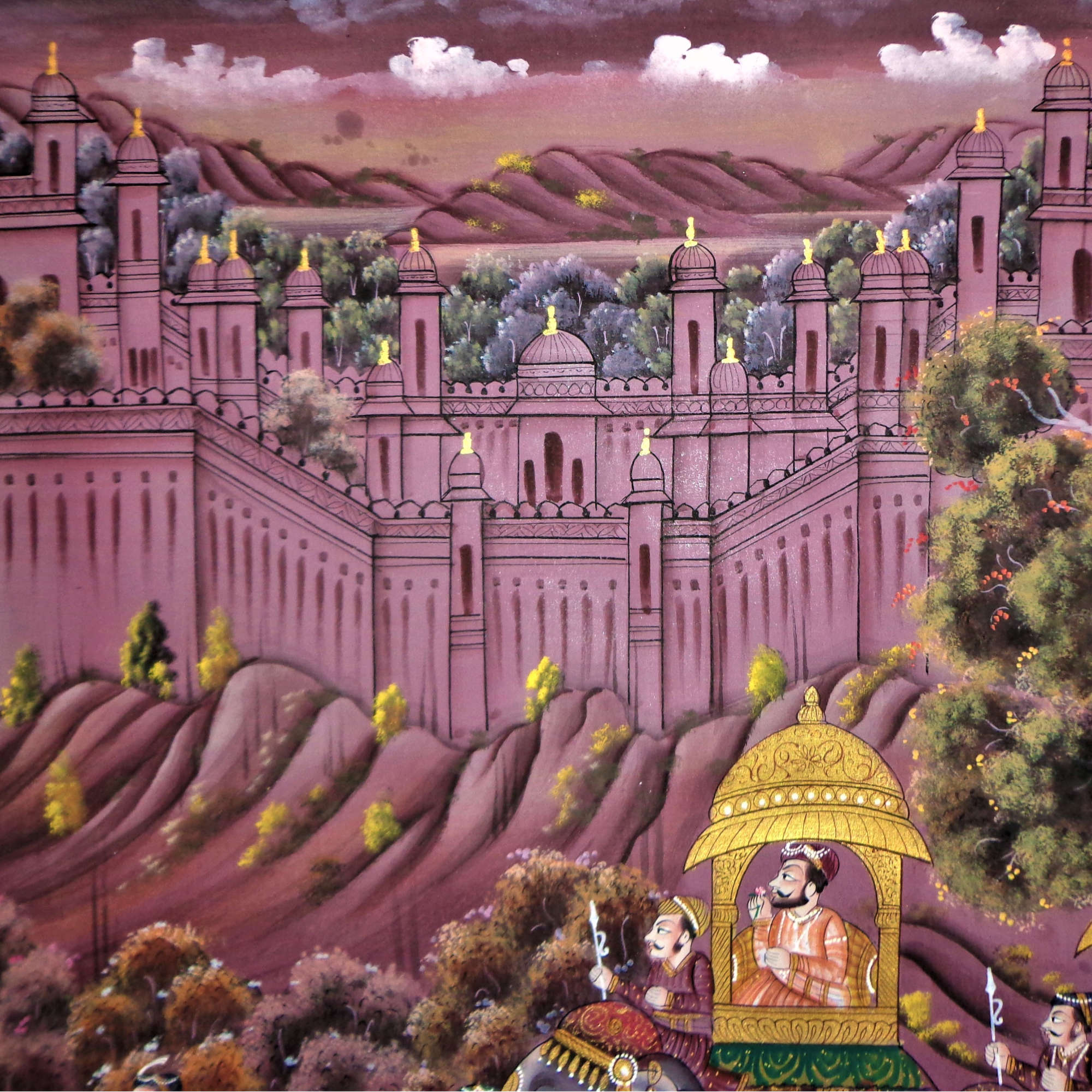 Rajgharana - Sawari RAJASTHANI PAINTING